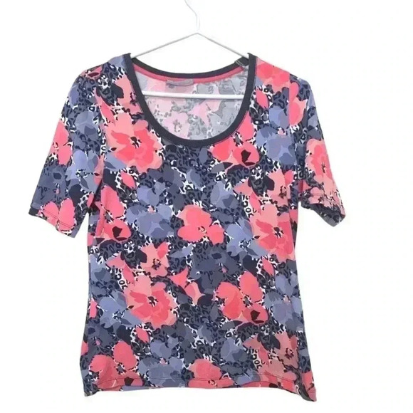 Betty Barclay stretchy, short sleeve T-shirt  with round neck - Picture 1 of 6